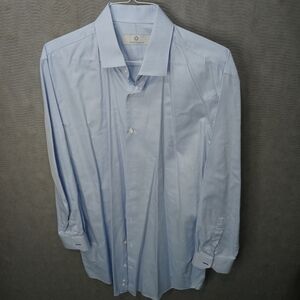 Knot Standard men's long sleeve 100% cotton blue d